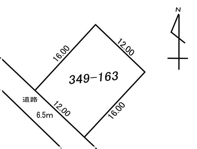 白老町北吉原349-163　土地