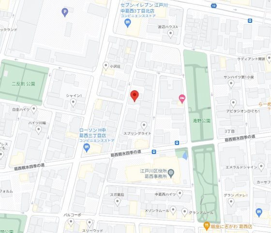 セキニメゾンの地図