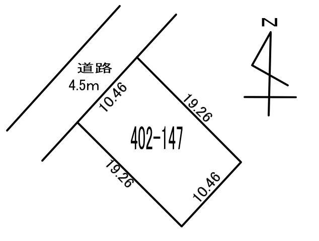 白老町北吉原402-147　土地
