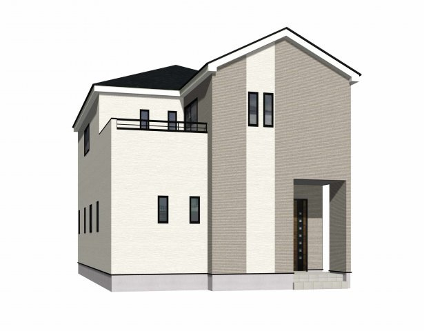 ーFit－フィットー下城野１丁目１期　【小倉南区　新築戸建て】の外観パース|ーFit－フィットー下城野１丁目１期　【小倉南区　新築戸建て】