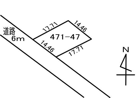 白老町北吉原471-47　土地