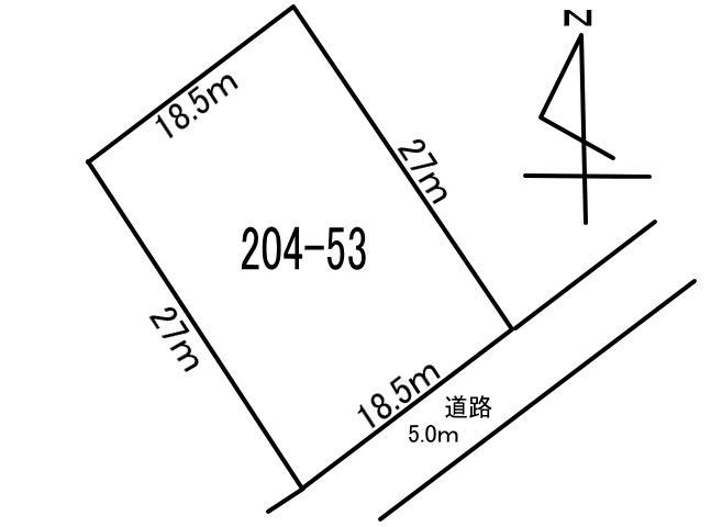 白老町竹浦204-53　土地
