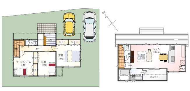 【間取り】 | S21500-9号地市原野