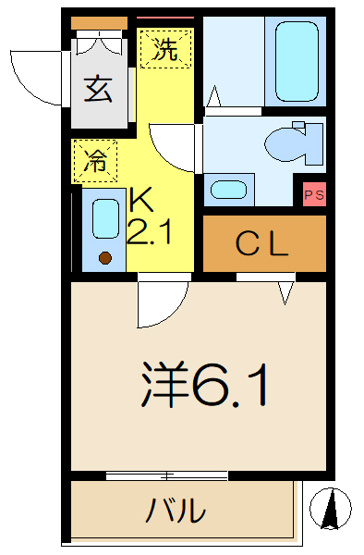 【間取り】 | クレールコート井土ヶ谷