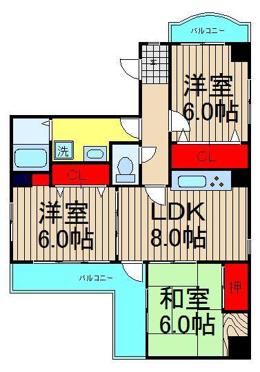 デルフィ21の間取り