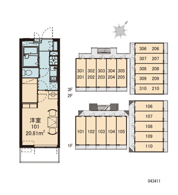 【区画図】 | リモーネⅣ