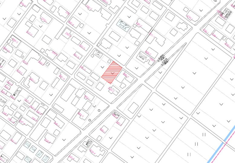 都城市太郎坊町の売地の土地図