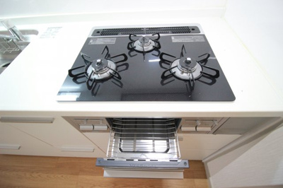 【キッチン】 | マンションジュエル | グリル付きガスコンロ