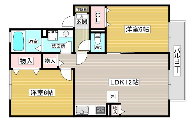 【間取り】 | ハイカムール松井