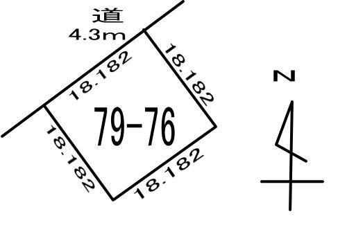白老町萩野79-76　土地