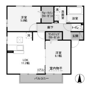 【間取り】 | トミーパーリーD | カーサ　フォンタナ