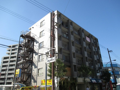 【外観】 | 上新庄ビューハイツ | 建物の個性を主張するシックな外観です