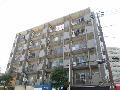 【外観】 | 上新庄ビューハイツ | 建物の個性を主張するシックな外観です