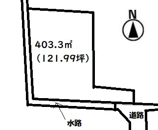 高崎市京目町　売地の土地図