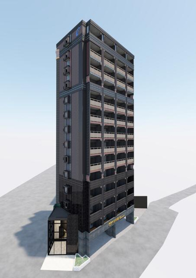 【外観パース】 | ヴィラージュ百年橋リバーサイド | イメージパース