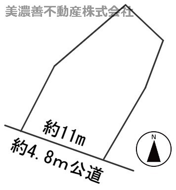 ５９４０１　各務原市山脇町6丁目土地の区画図