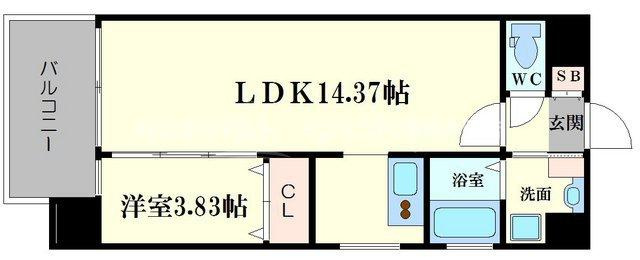 ブリリアント扇町公園の間取り