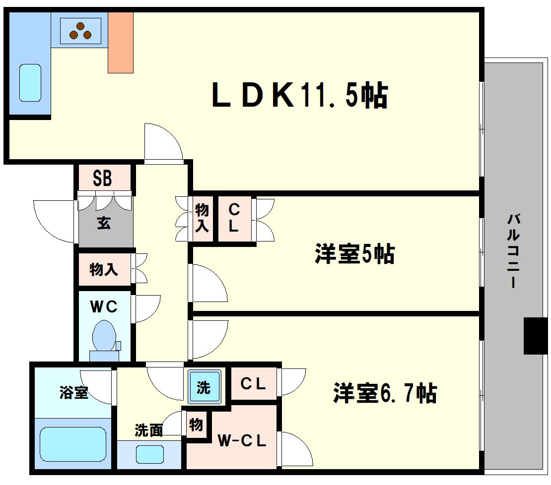 シティタワー西梅田の間取り
