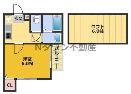 【間取り】 | シャトー塩池 | 間取りです
