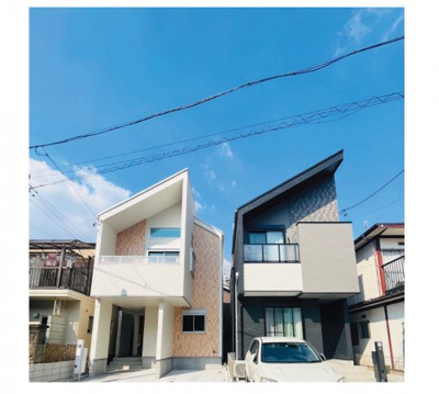 【外観パース】 | 南区楠町 全2棟　＜仲介手数料無料＞春日野小・桜田中　新築一戸建て