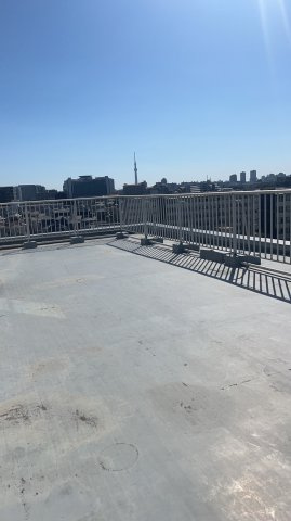 グリーンパーク第4五反野のバルコニー