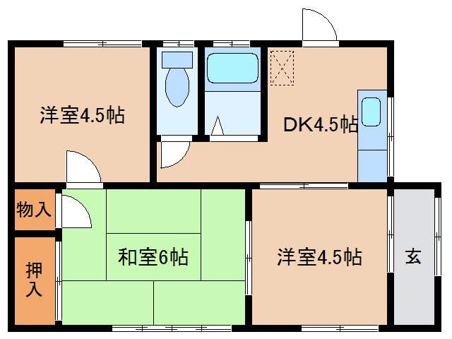 【間取り】 | 宇賀神貸家（落合）