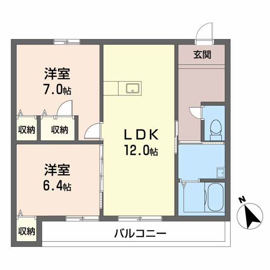 【間取り】 | ベレオ黒田