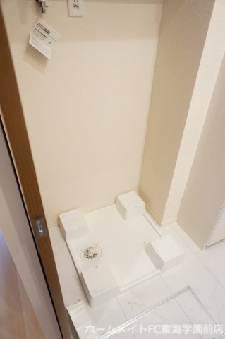 合志市須屋のアパートの洗面所