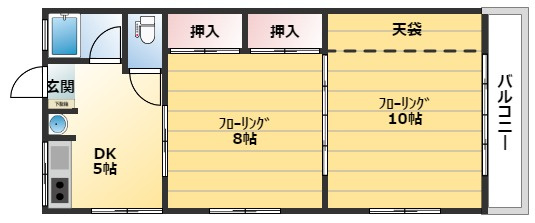 森ハイツの間取り