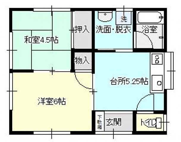 コーポ倉島の間取り