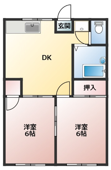 フィフティーンラブ西ヶ丘の間取り