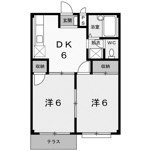 【間取り】 | エルディム愛福Ａ
