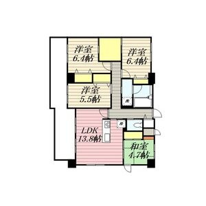 サムティレジデンス高宮東の間取り|サムティレジデンス高宮東（4LDK）間取り