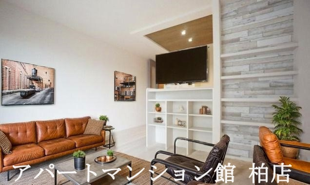 ハイピクチャーC棟の居間・リビング|CGで家具等を配置したものです。実際に家具等は含まれません。