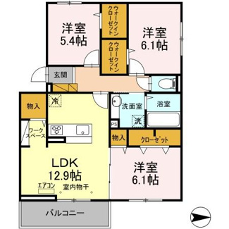 【間取り】 | ハイピクチャーC棟