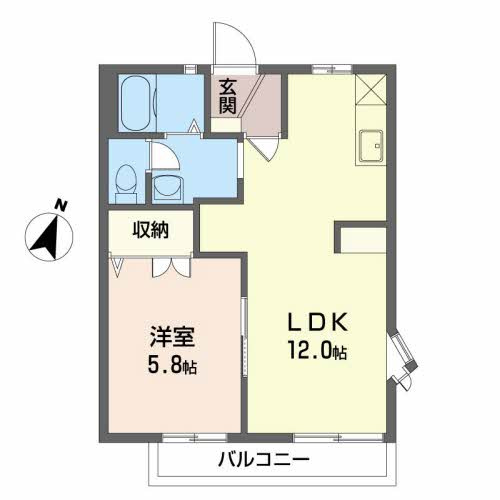 【間取り】 | フレグランスみかげⅡ