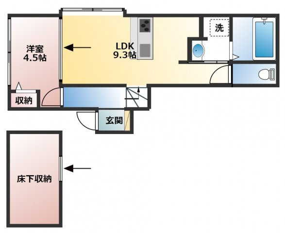 【間取り】 | エスパニア札幌Ⅴ | 間取りです