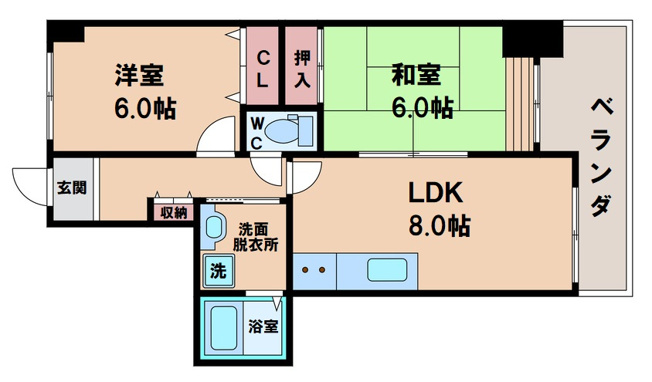 【間取り】 | ラフォーレ我孫子筋