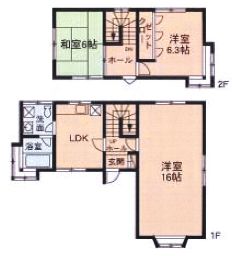 高崎市吉井町塩川オーナーチェンジ戸建の間取り