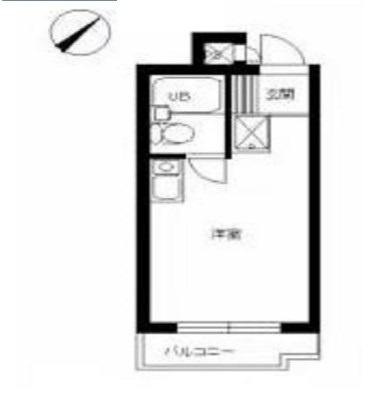 【間取り】 | シェロ成増 | 日当りも良好なワンルーム。