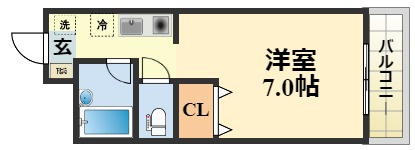グロリアハイツの間取り