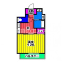 【間取り】 | ルモール大橋の間取り