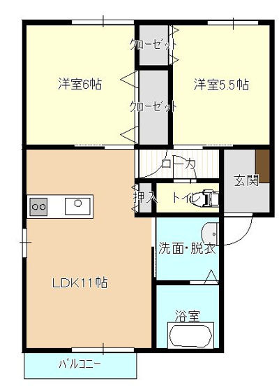 【間取り】 | ルミエール八町牟田