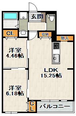 Charme　Casaの間取り