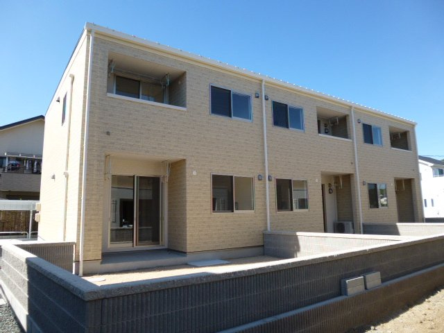 倉敷市新田のアパートの外観