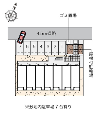 【駐車場】 | クレイノサイドサラウンド