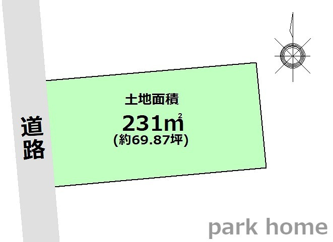 香美市土佐山田町　売土地の土地図