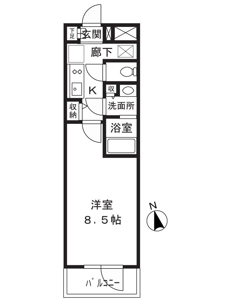 EDIAN武蔵小山の間取り
