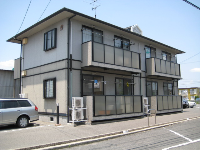 倉敷市福島のアパートの外観