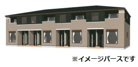 総社市総社のアパートの外観|イメージパース